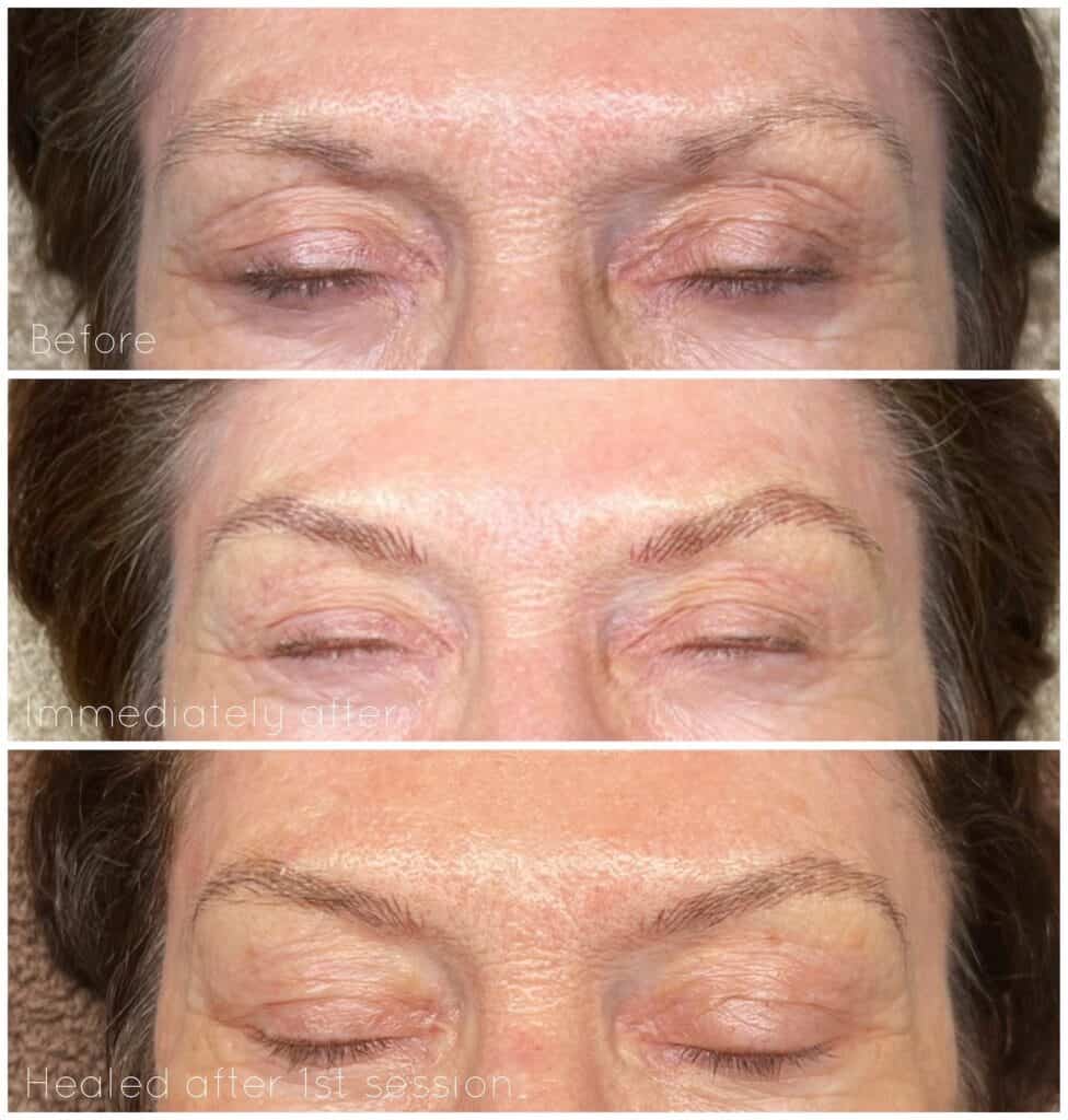 Natural Nano brow tattoo